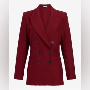 Express Deep Red Blazer